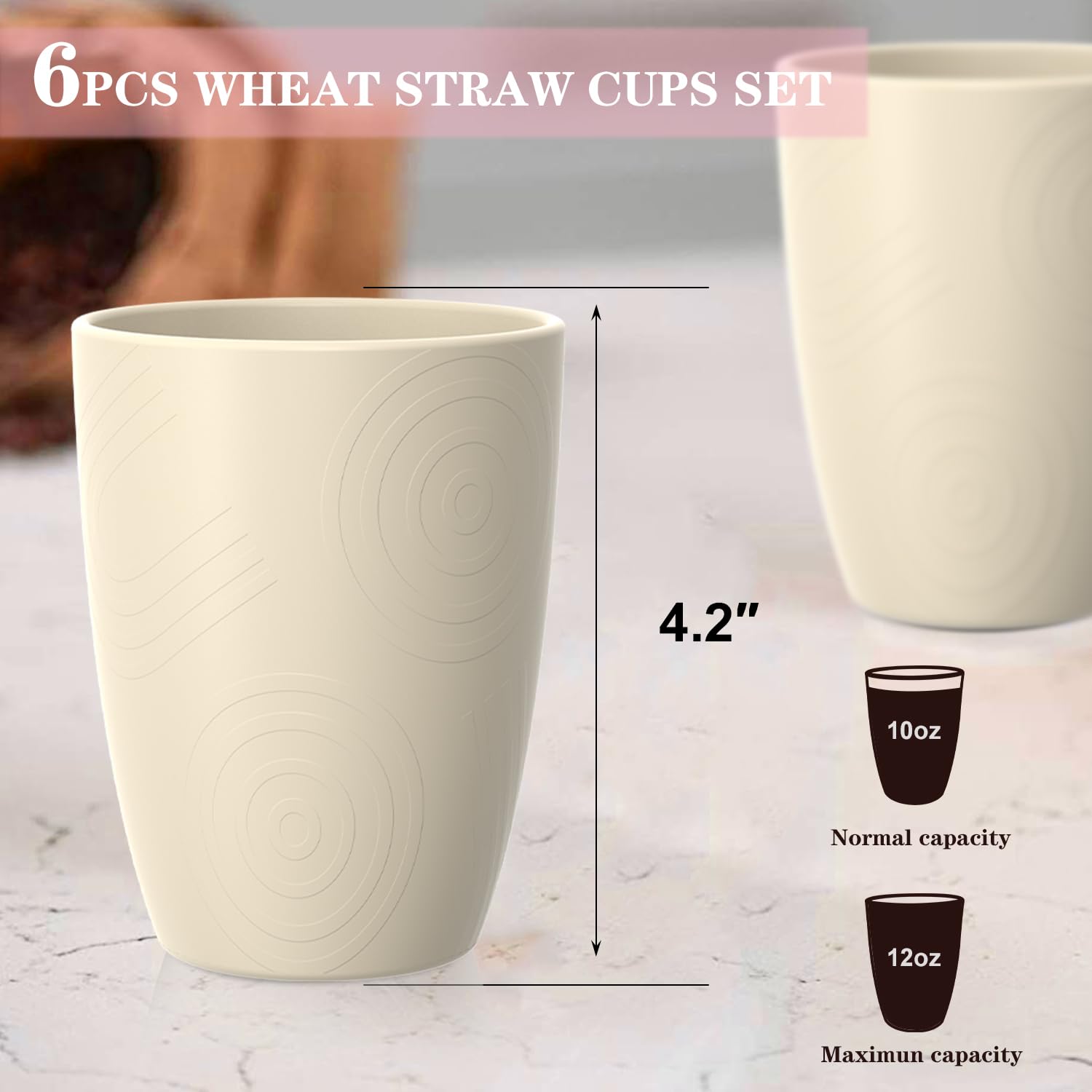 Homienly beige unbreakable cups provide a safe alternative to fragile glass for kids.