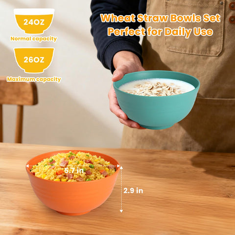Homienly Six-piece set in picnic scene, microwave-safe and durable for outdoor meals.