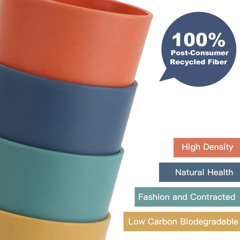 Homienly Wheat Straw Cups microwave-safe option for reheating beverages.