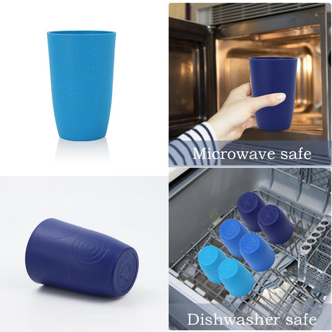 Homienly travel-friendly wheat straw cups for on-the-go hydration