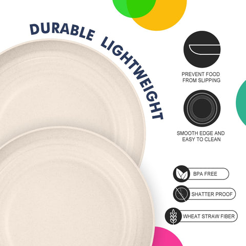 Homienly 9-inch plate lightweight yet durable for daily use.