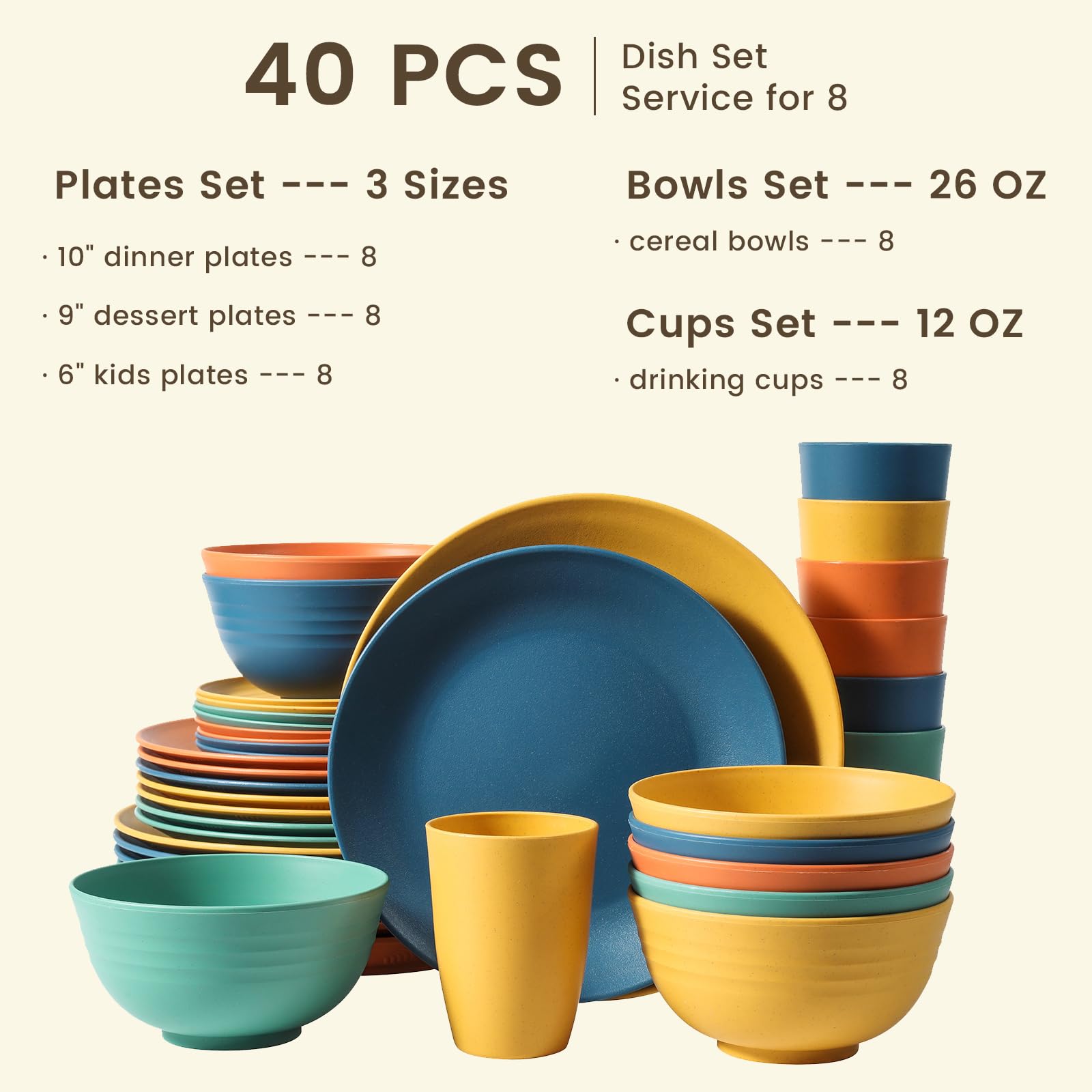 Homienly 9-inch dessert plates showing stylish, stable design for desserts and servings.