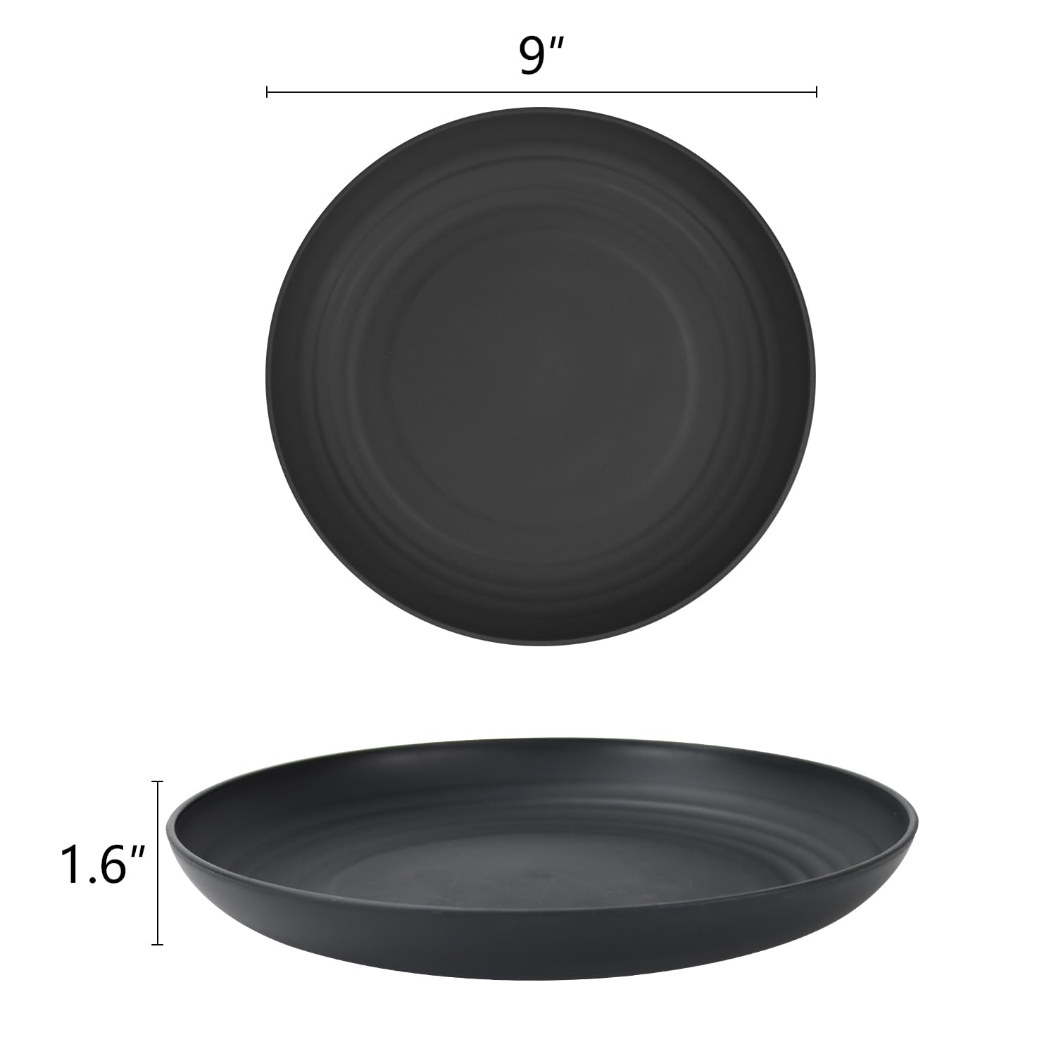 Homienly wheat straw plate, kitchen-durable, BPA-free and odorless