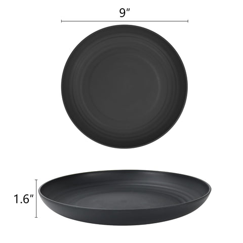 Homienly wheat straw plate, kitchen-durable, BPA-free and odorless