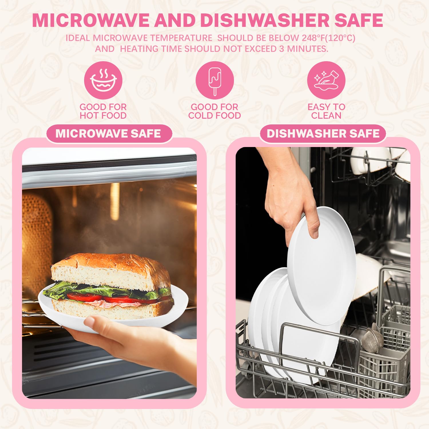 Homienly plate in dishwasher—dishwasher-safe convenience for busy families.