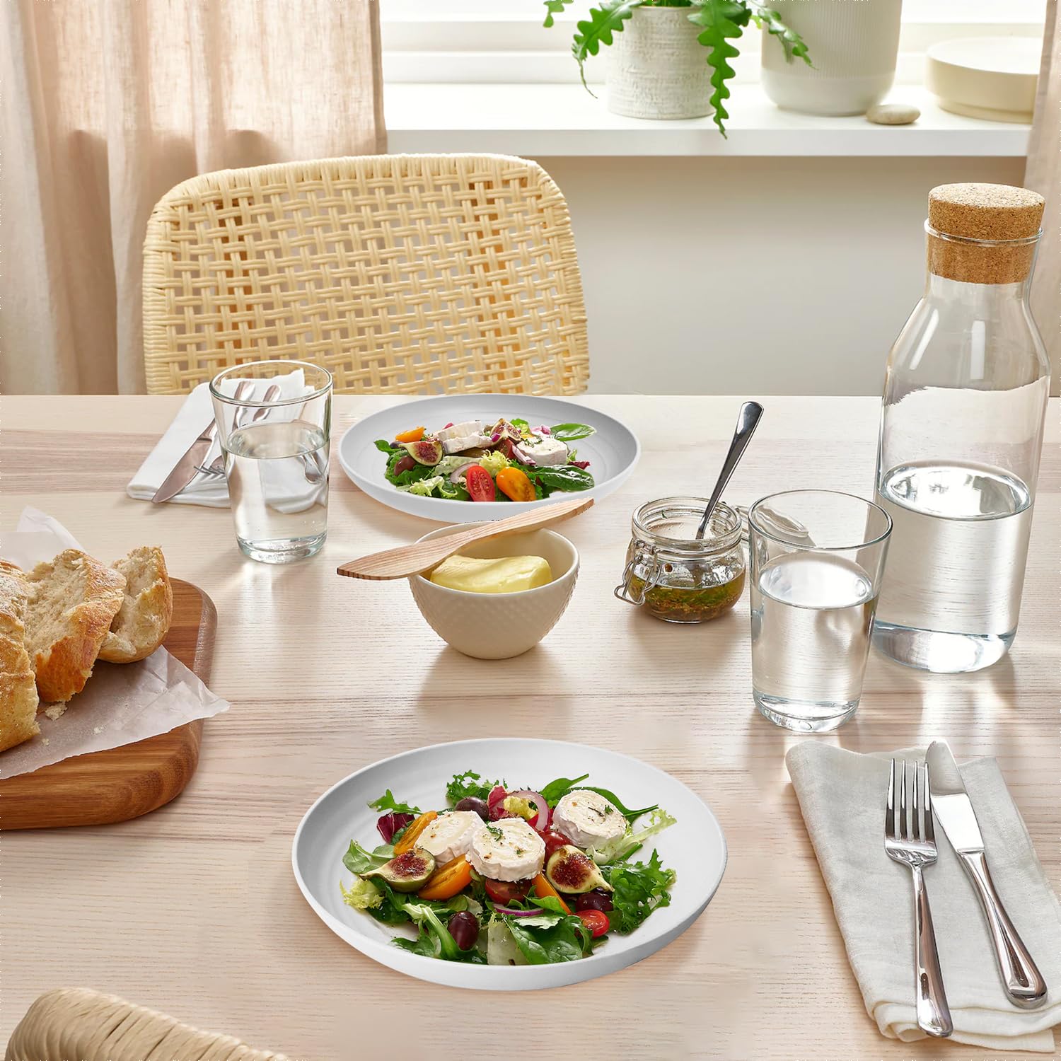 Homienly 9-inch plate is ideal for everyday meals and casual dining.