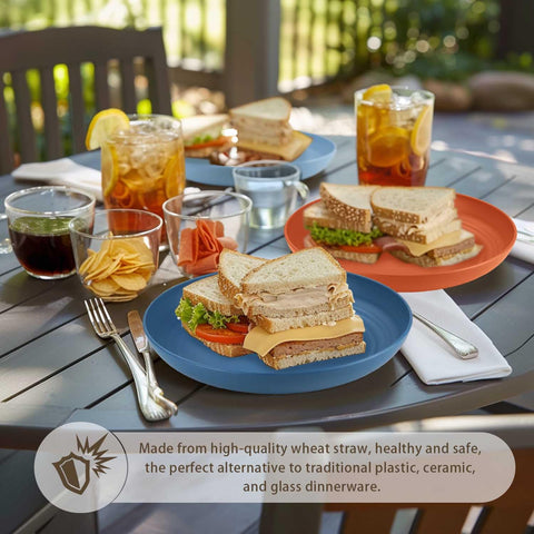 Homienly dishwasher-safe plates simplify cleanup after family meals and gatherings