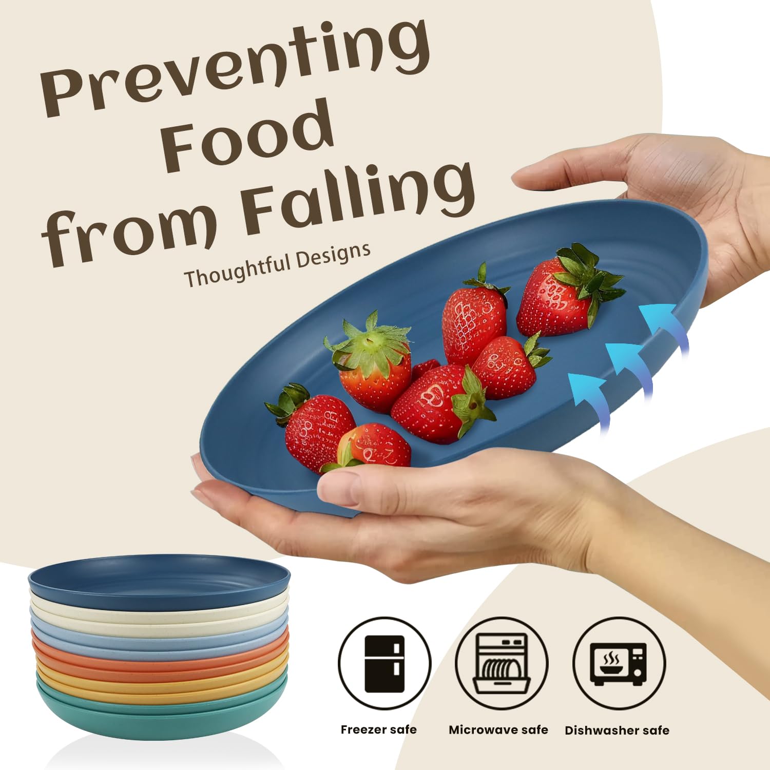 Homienly microwave-safe plates enable quick reheats for everyday lunches and dinners