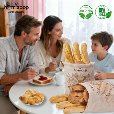 HomiePop bags feature durable stitching for repeated use.