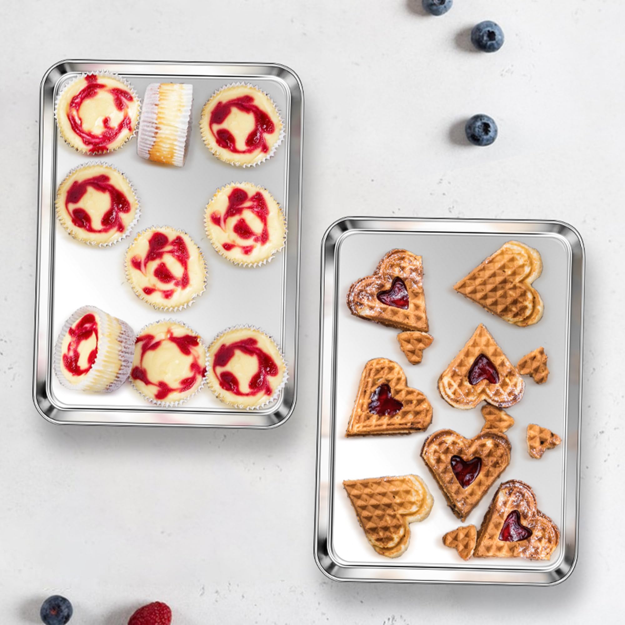 Homikit 1-inch depth sides keep sauces contained on the tray.