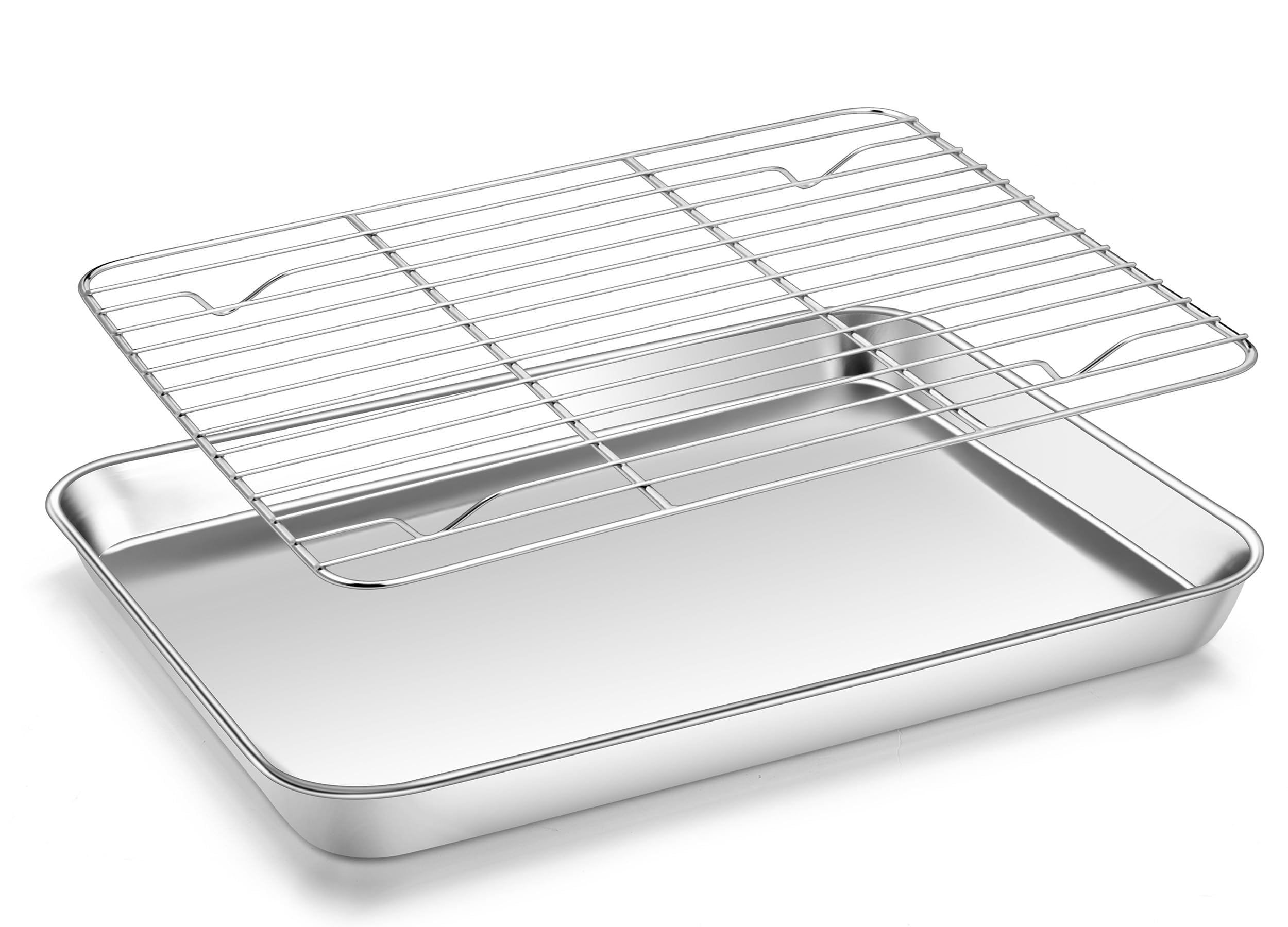 Homikit baking sheet with rack for even roasting and easy cleanup.