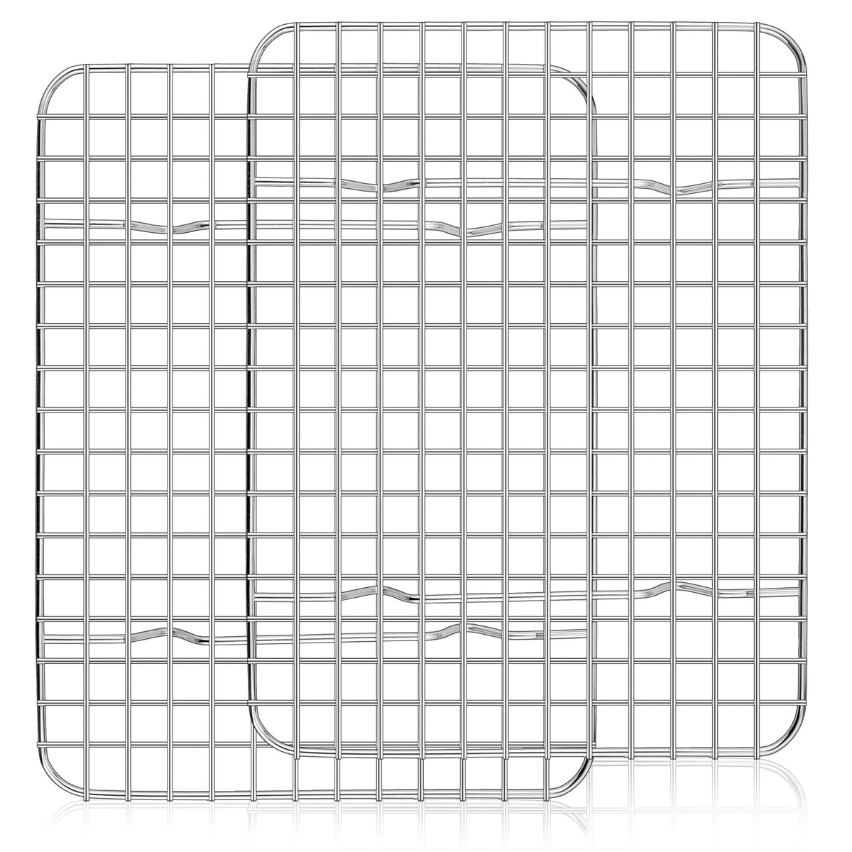 Homikit cooling rack 12x9 overview showing compact fit for quarter sheet pans.