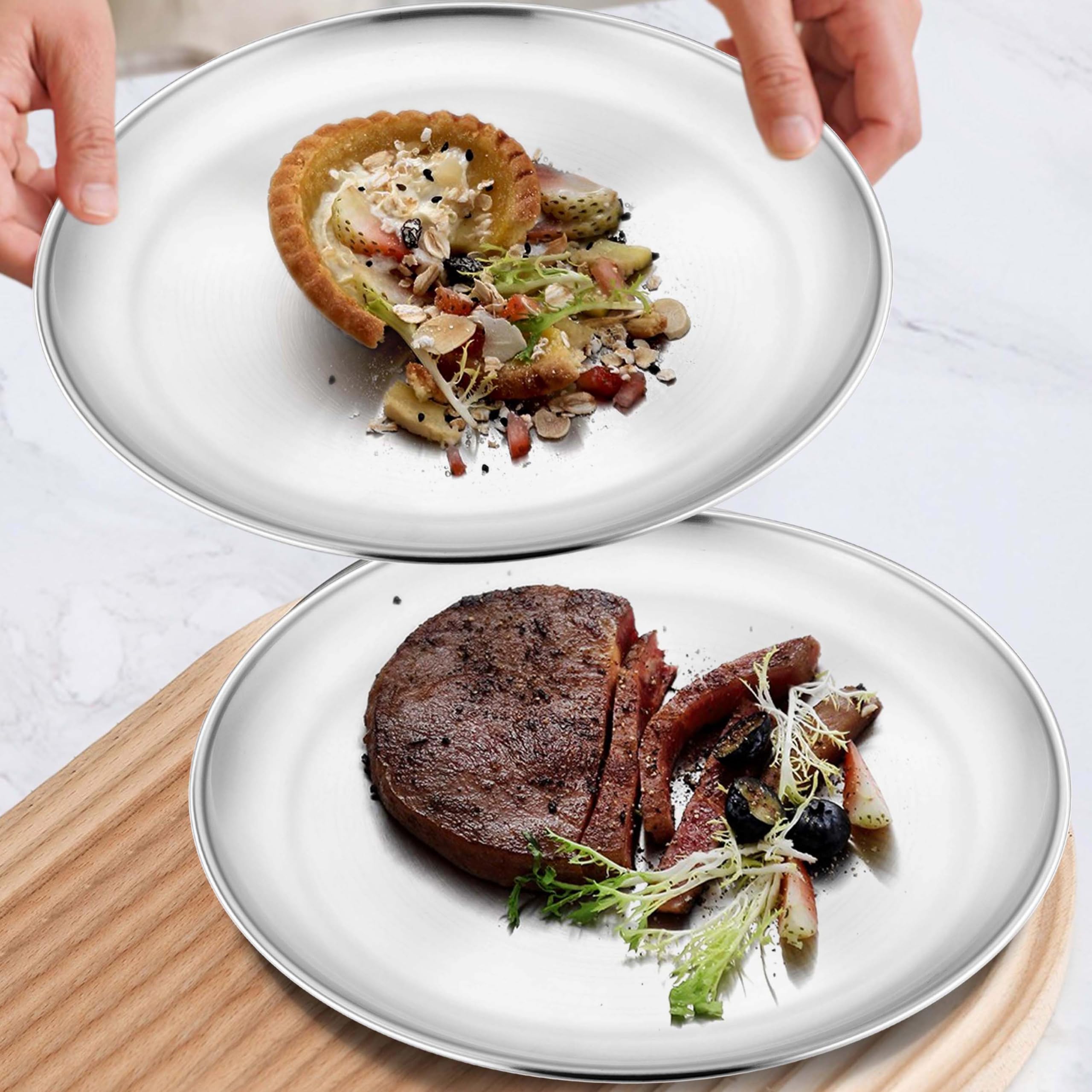 Nestable Homikit plates save kitchen space during camping