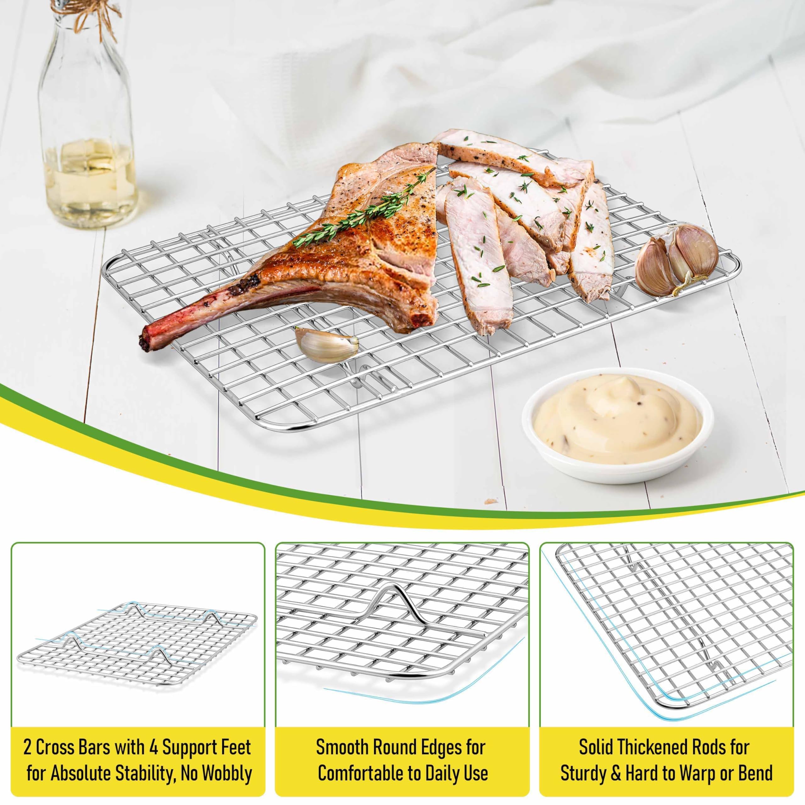 Cooling bread and pizza on Homikit racks preserves crust texture and airflow.
