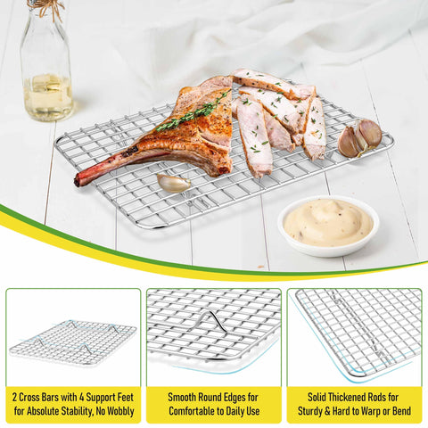Cooling bread and pizza on Homikit racks preserves crust texture and airflow.