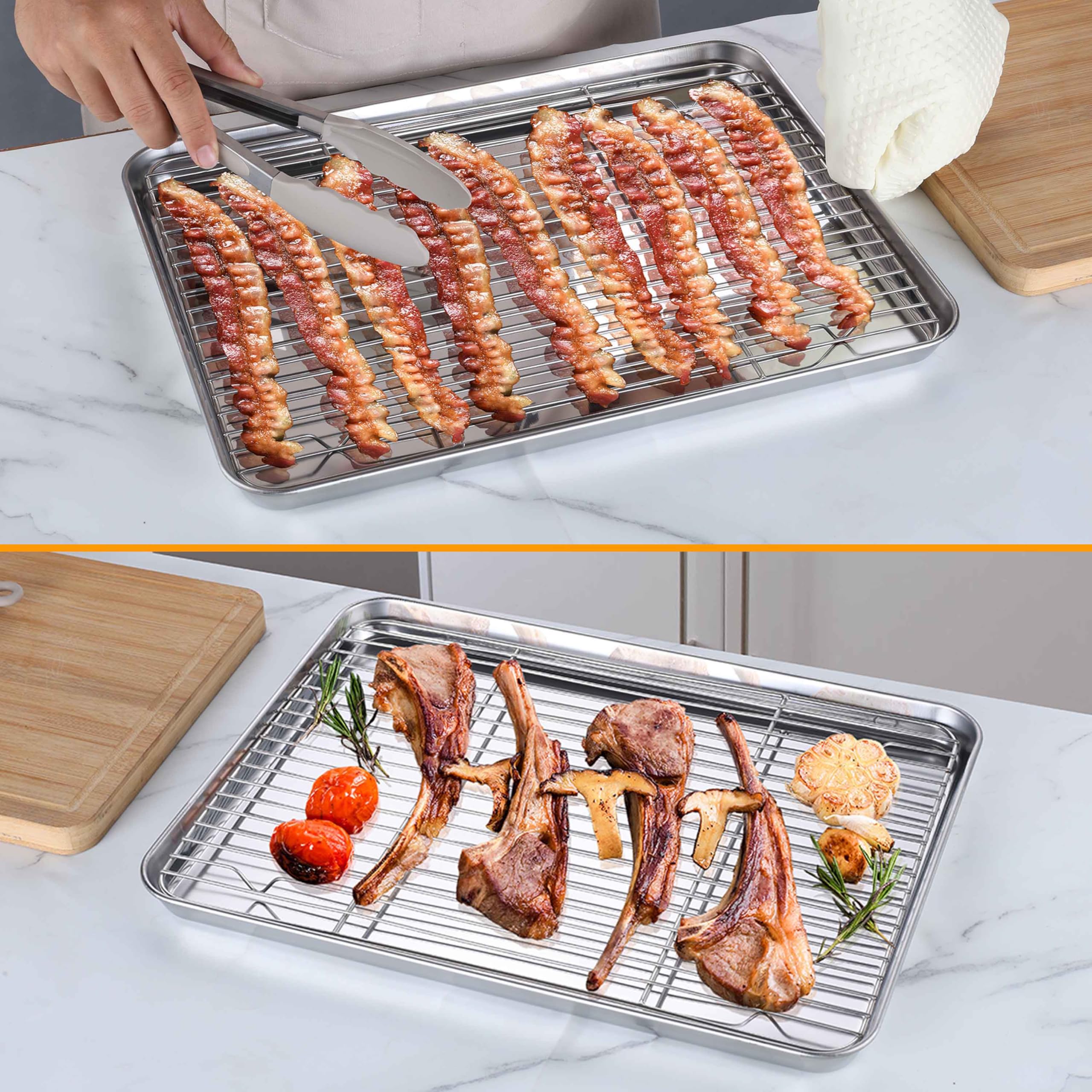 Homikit raised feet cooling rack promotes air circulation