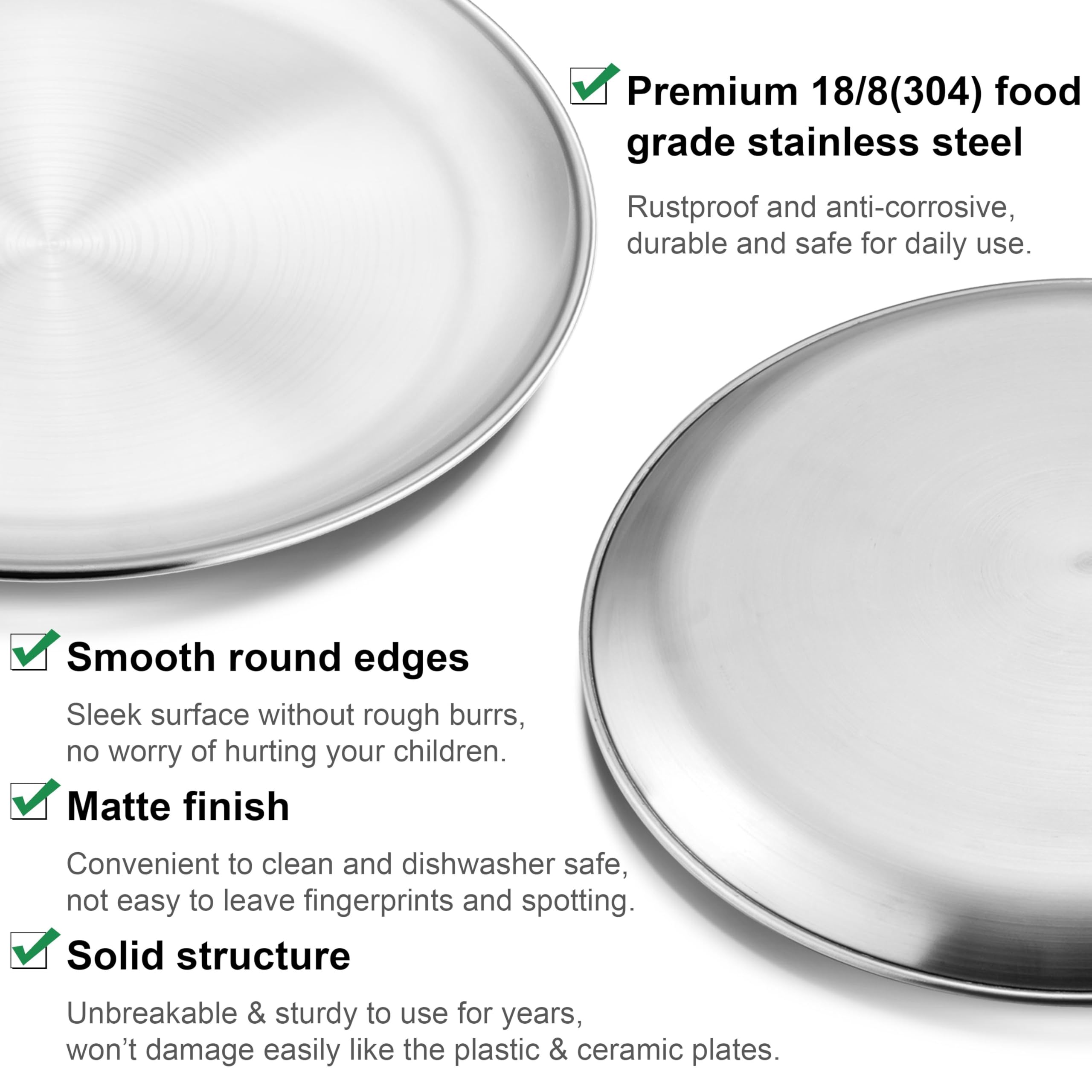 Shatterproof plates by Homikit, safe for kids and outdoor use