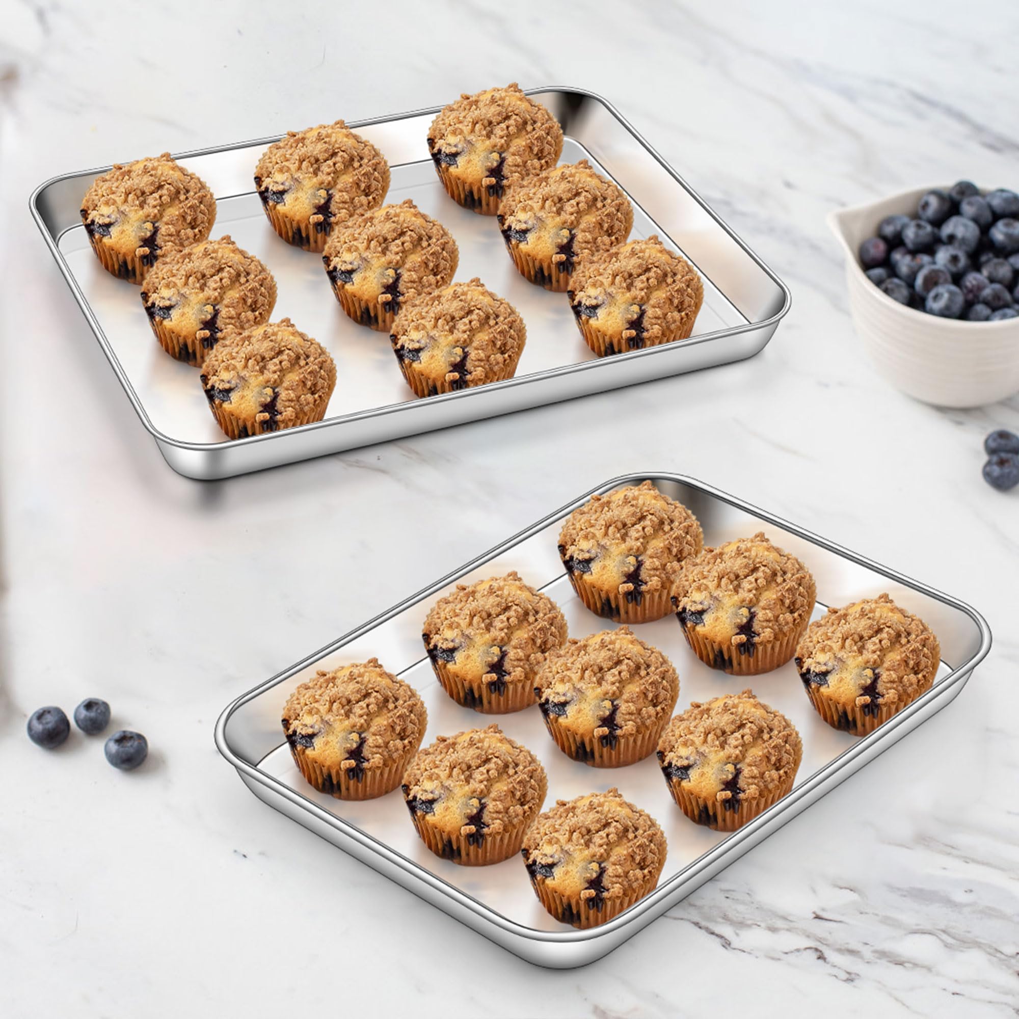 Homikit thick-gauge construction resists warping at high oven temperatures.