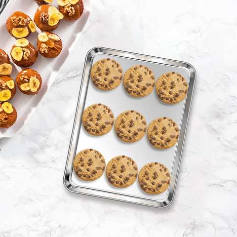 Homikit toaster oven compatible pan fits most compact ovens.