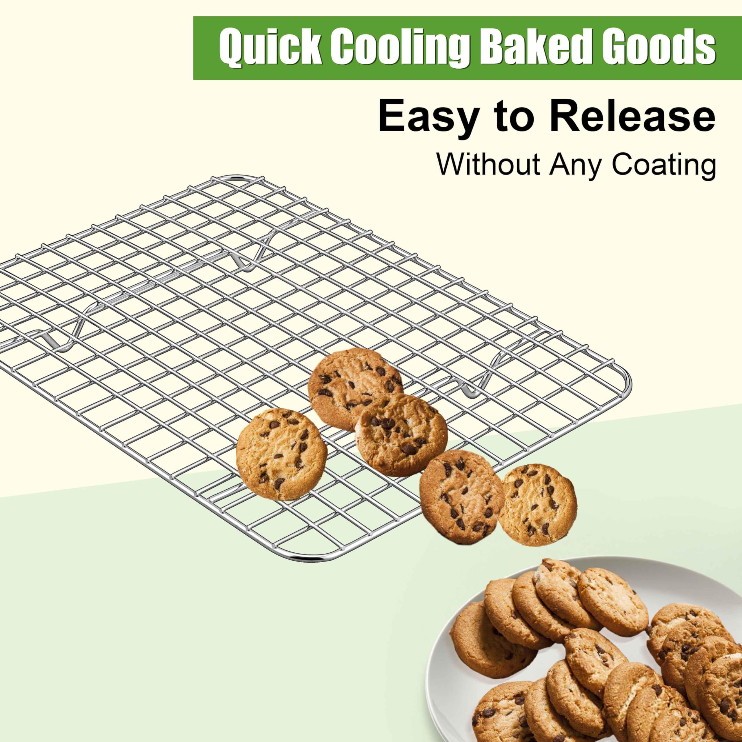 Sturdy welded construction of Homikit racks supports heavy foods without wobble.