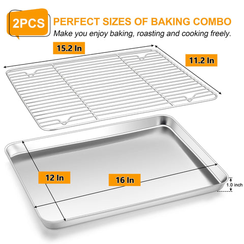 Homikit wire rack cooling grid keeps cookies crisp
