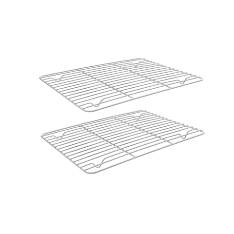 Homikit wire rack cooling cookies with even air circulation.