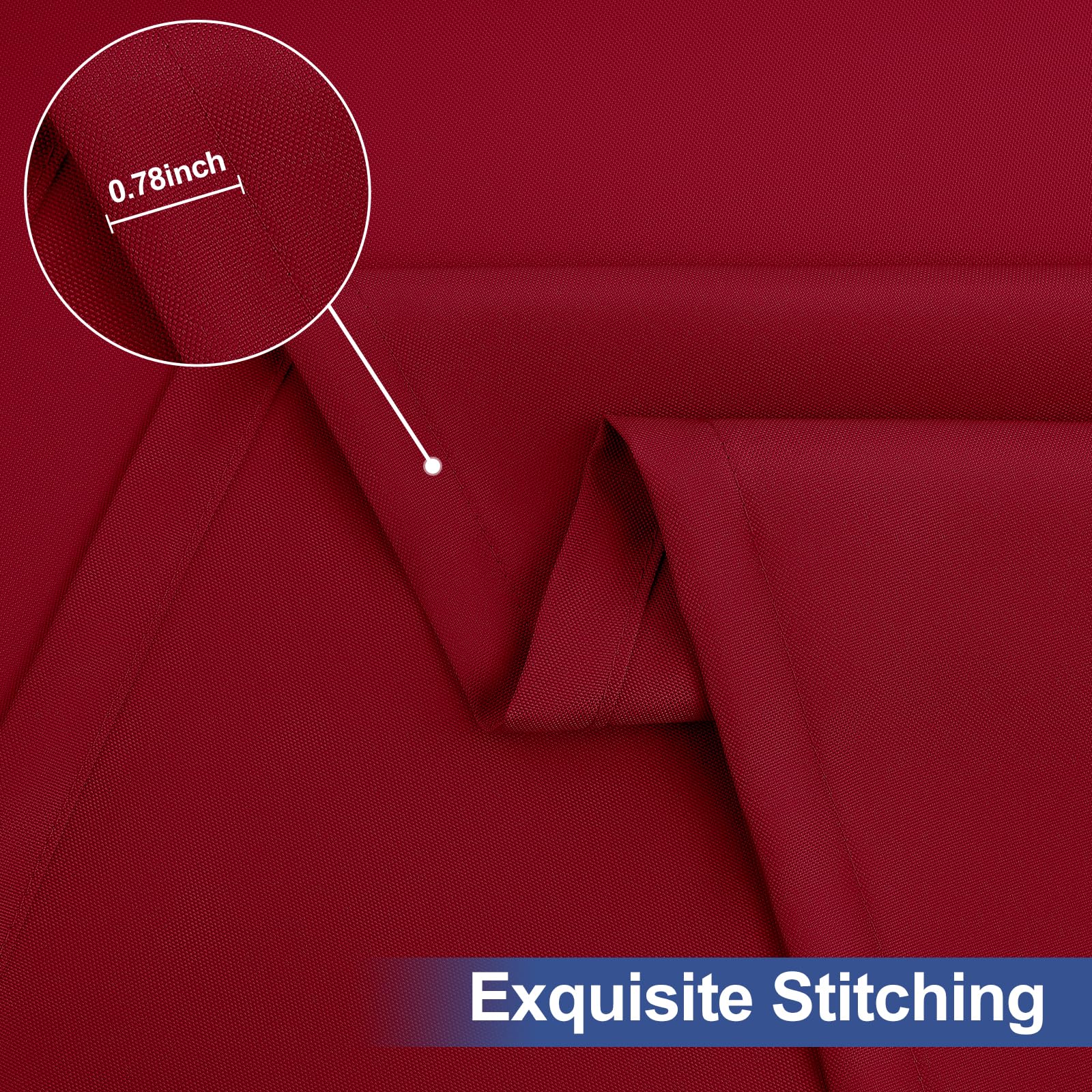 Homing 2-pack rectangle table cloth ensures backup coverage for events.