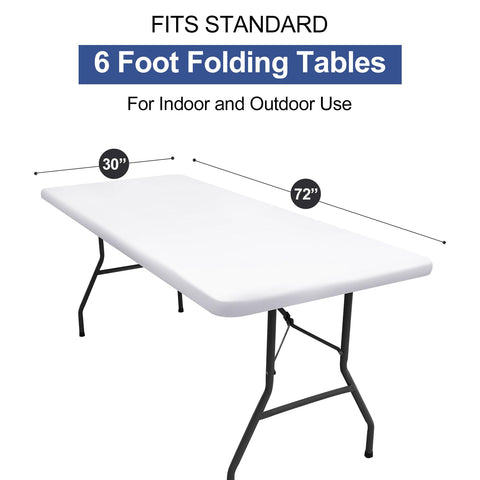 White color offers a clean, versatile table backdrop.