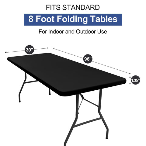 Homing Rectangle Table Cloth Cover camping setup with gear on table