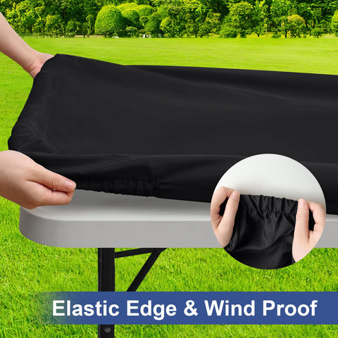 Homing Rectangle Table Cloth Cover elastic edge closeup showing secure grip