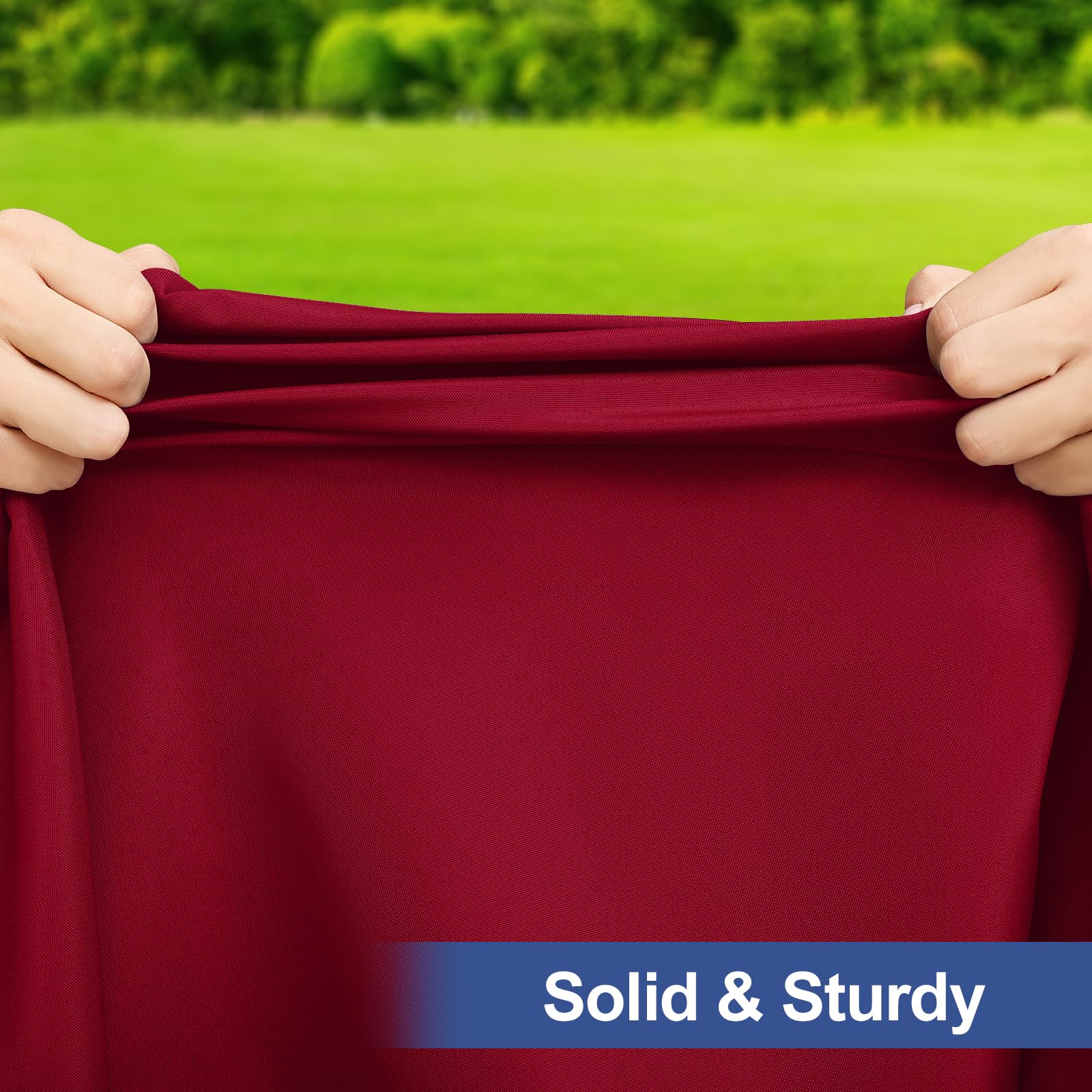 Homing tablecloth is machine washable for easy cleanup