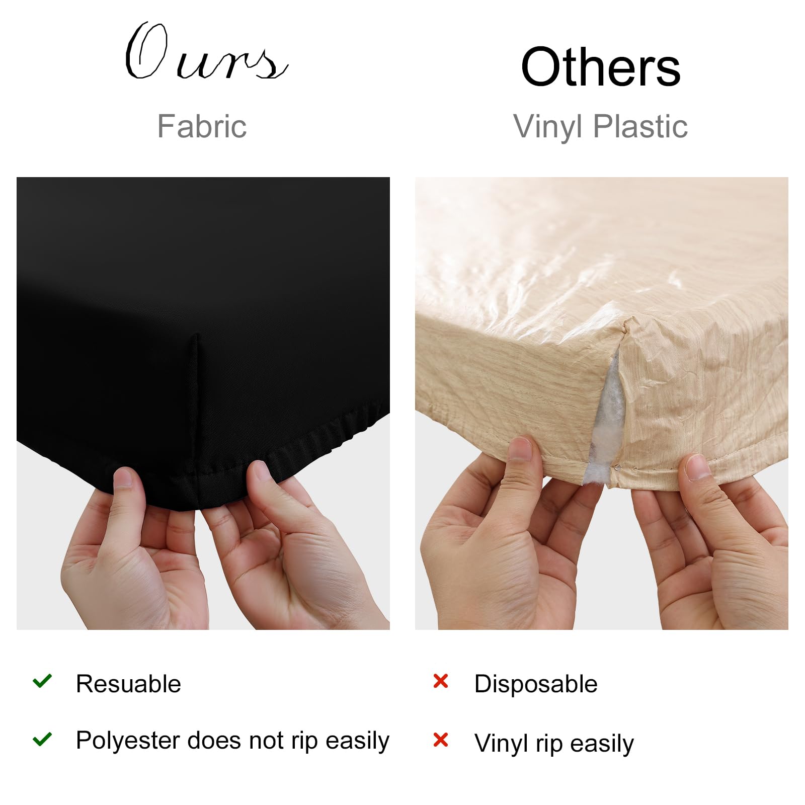Homing waterproof finish helps spills wipe away easily.