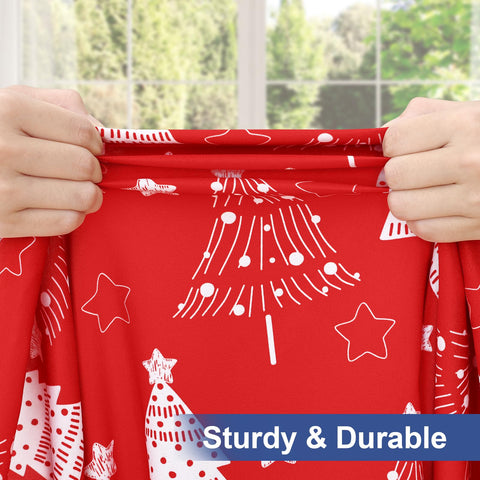 Homing round tablecloth easy care finish wipes clean and resists staining.