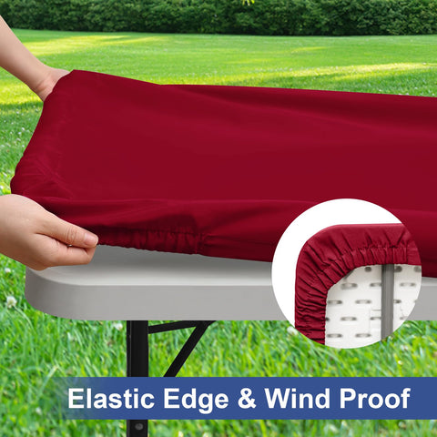 Homing tear-proof table cover stays flat during busy gatherings.
