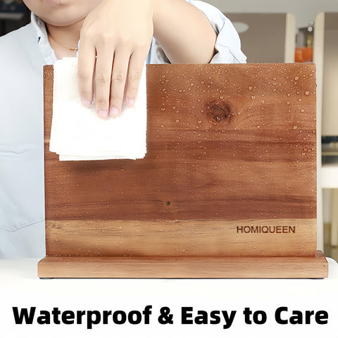 HOMIQUEEN durable acacia surface easy to clean with damp cloth
