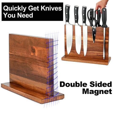 HOMIQUEEN santoku on block for quick, safe access
