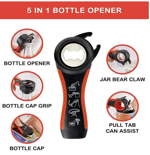 HOMIZIA bottle-opener with easy-twist design improves grip and opening