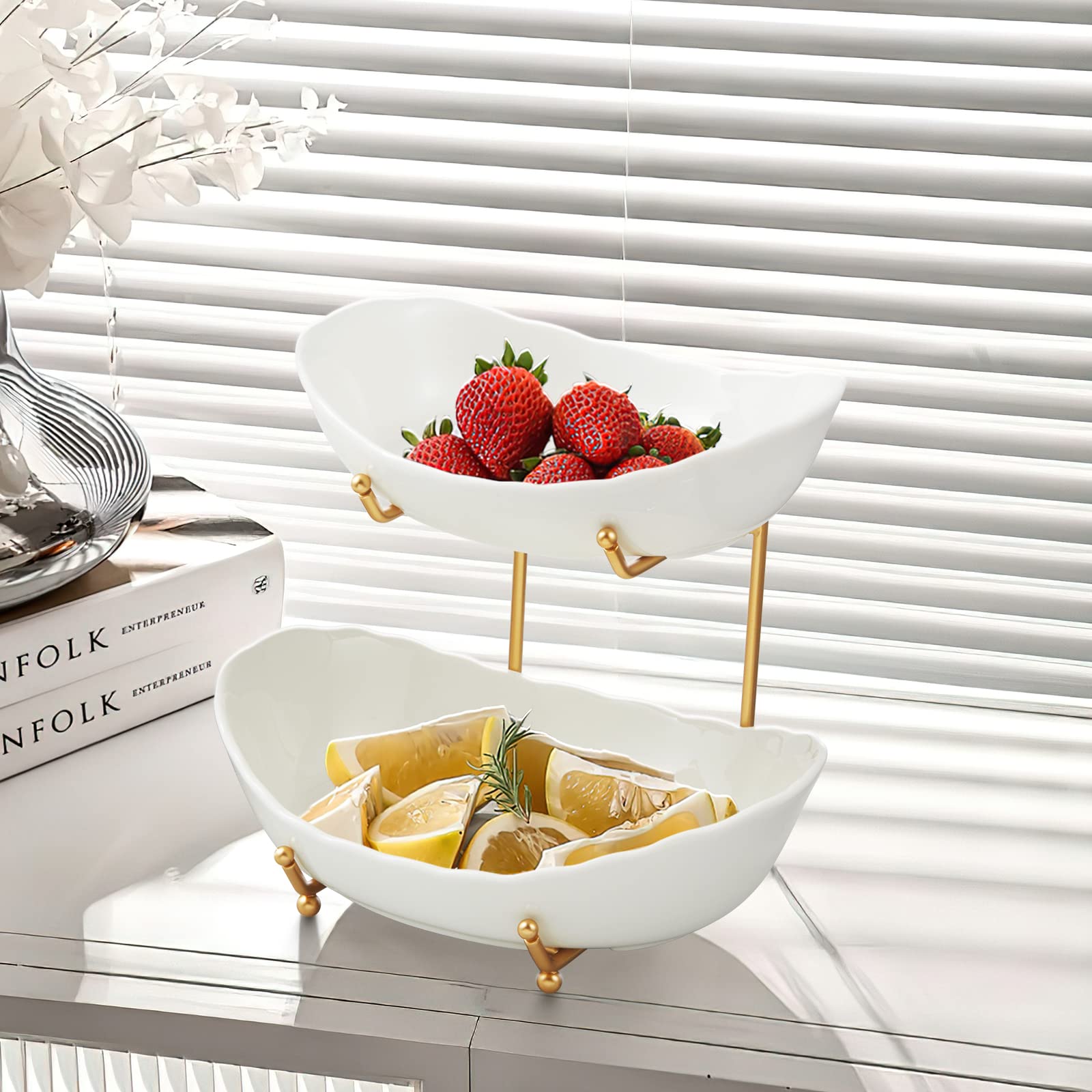 HOMKULA countertop display keeps fruit tidy and appealing