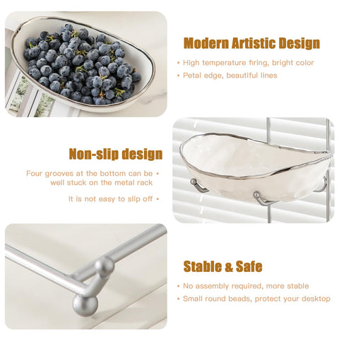 HOMKULA elegant countertop display enhances party tables with tiered fruit