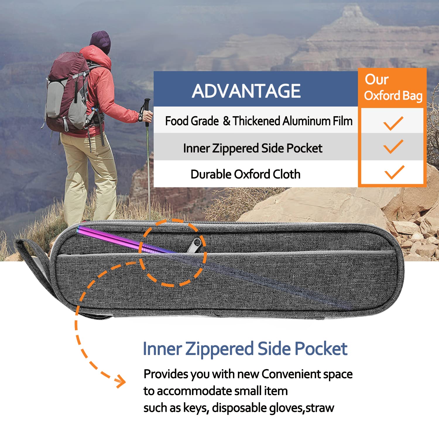 Hommaly travel fork and spoon with chopsticks, versatile dining tools for trips.