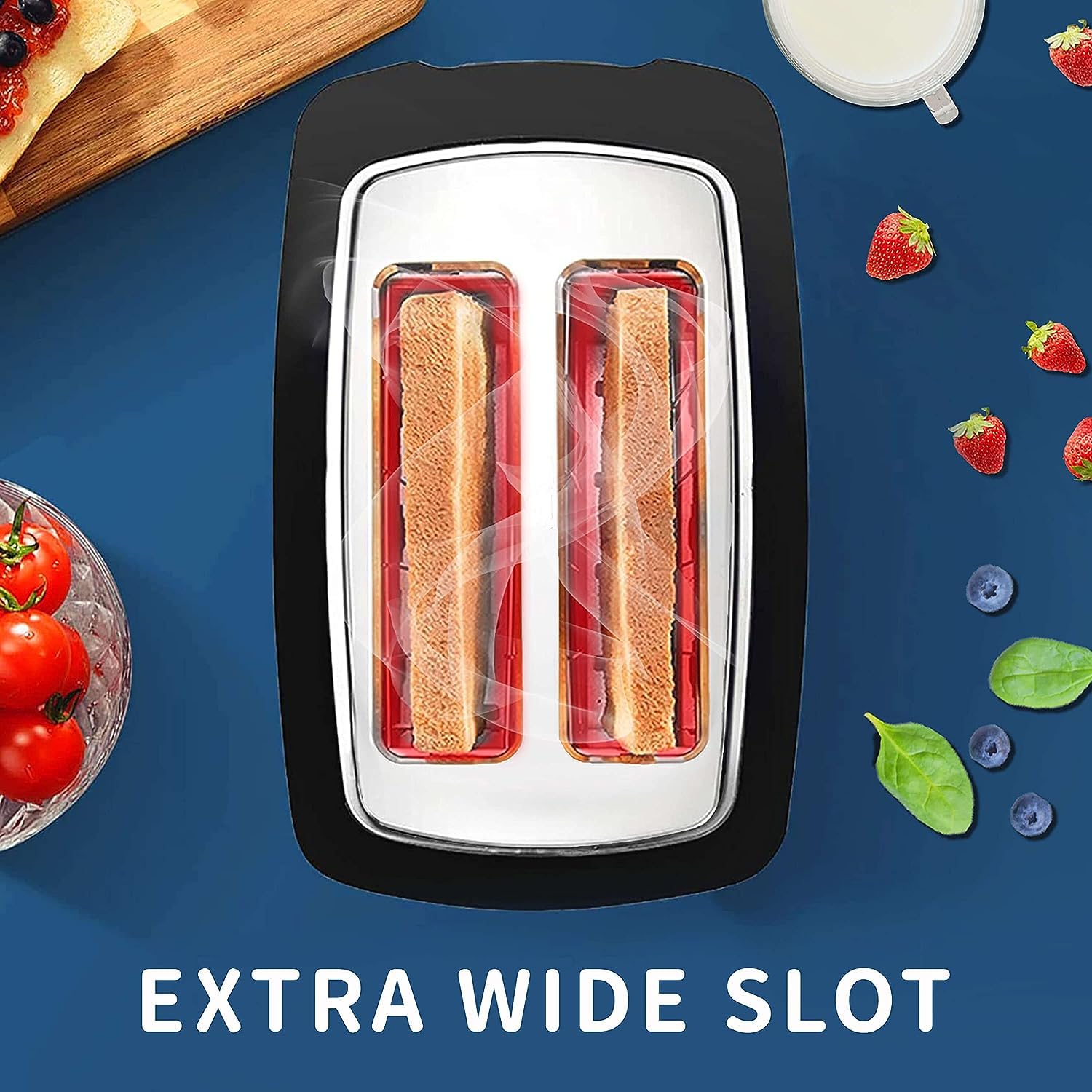 Hommater Toaster offers nine browning levels for personalized crust preferences