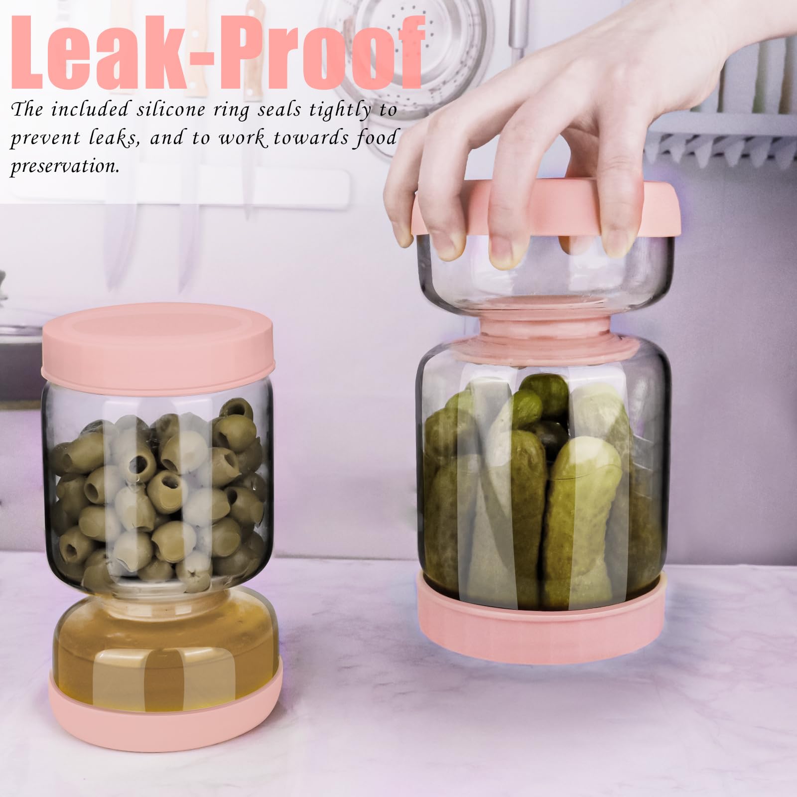 Homnoble BPA-free lid ensures an airtight seal.