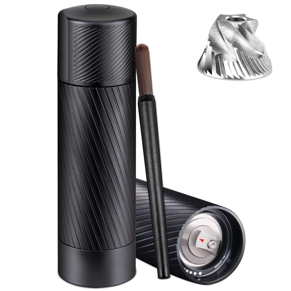 Homnoble Pepper Grinder with a professional-grade aluminum shell for a sleek kitchen environment.