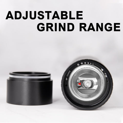 Top-cap design on the Homnoble Pepper Grinder enables quick cap removal during service.