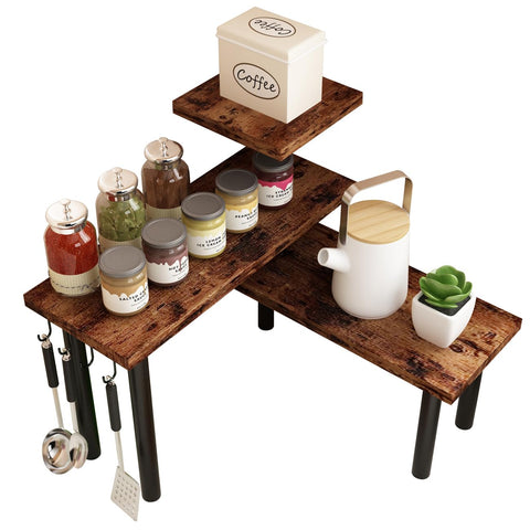 Homode versatile organizer fits both kitchen and bathroom tasks.