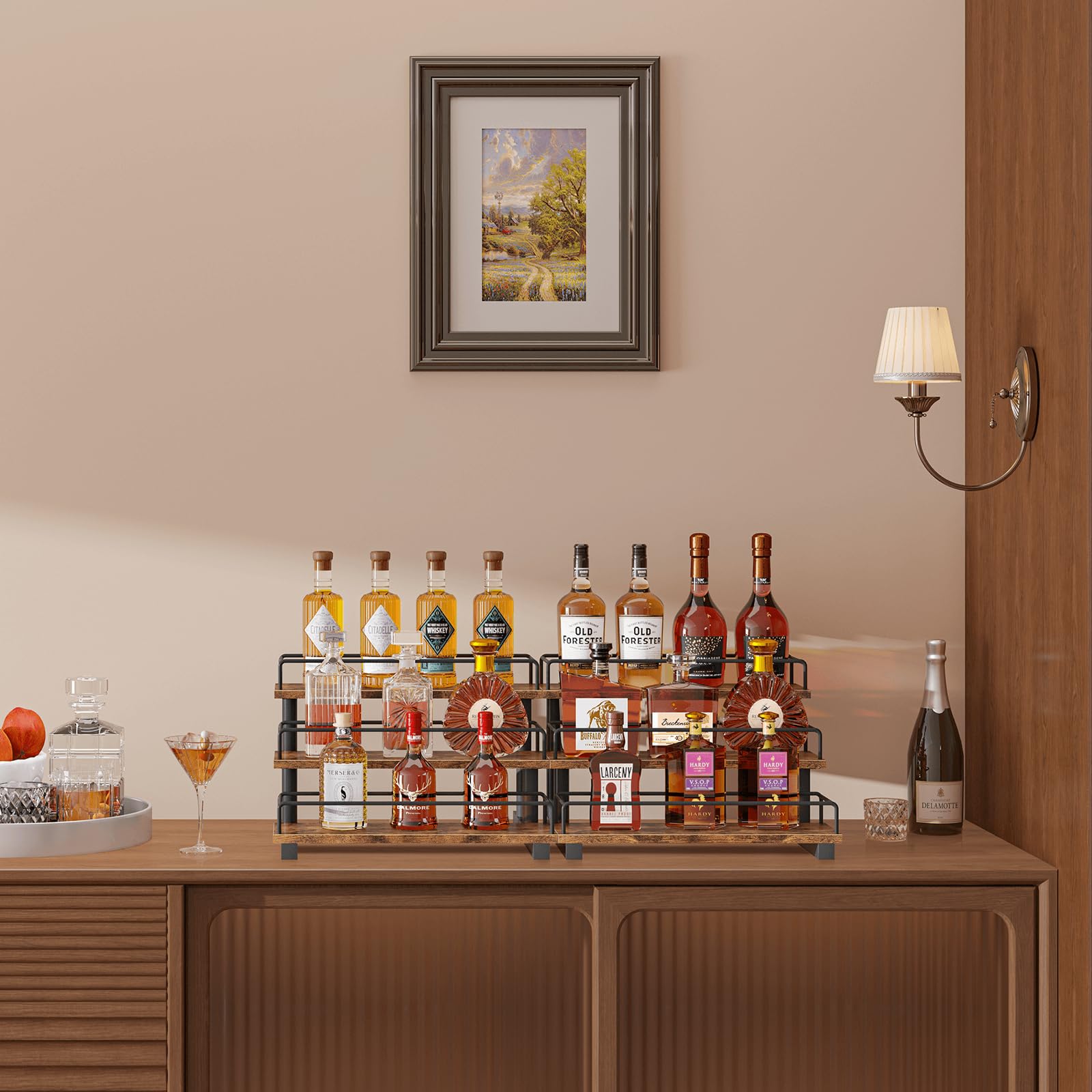 Homode modern farmhouse decor suits kitchen countertops and coffee stations.