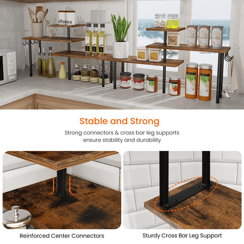 Homode sturdy metal frame and reinforced brackets for durability.