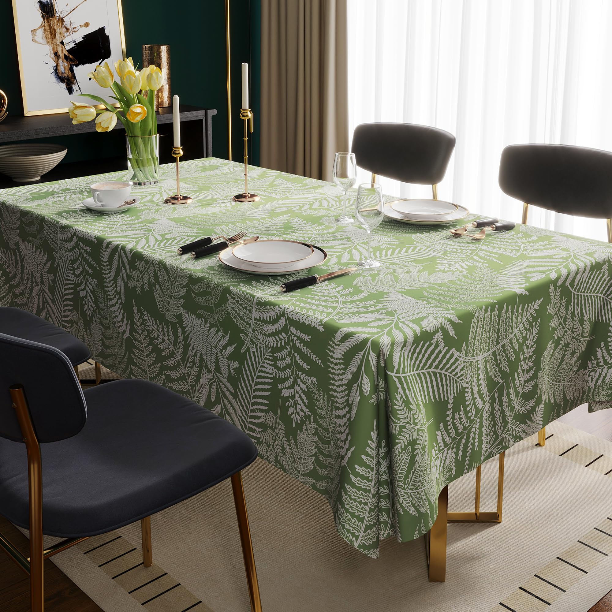 HOMOHEINI 52x70 inch fit for most rectangular tables.