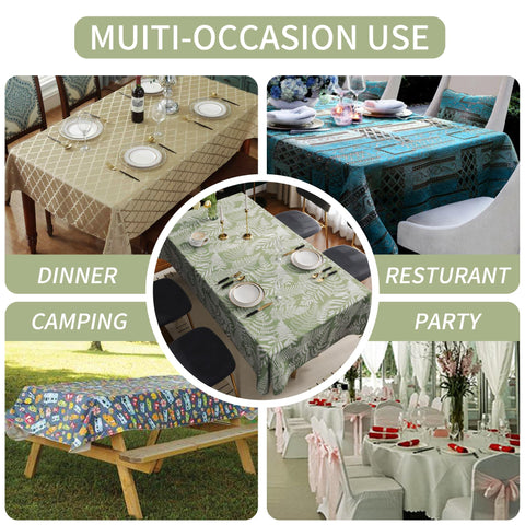 HOMOHEINI green leaves pattern adds natural charm to casual dinners.