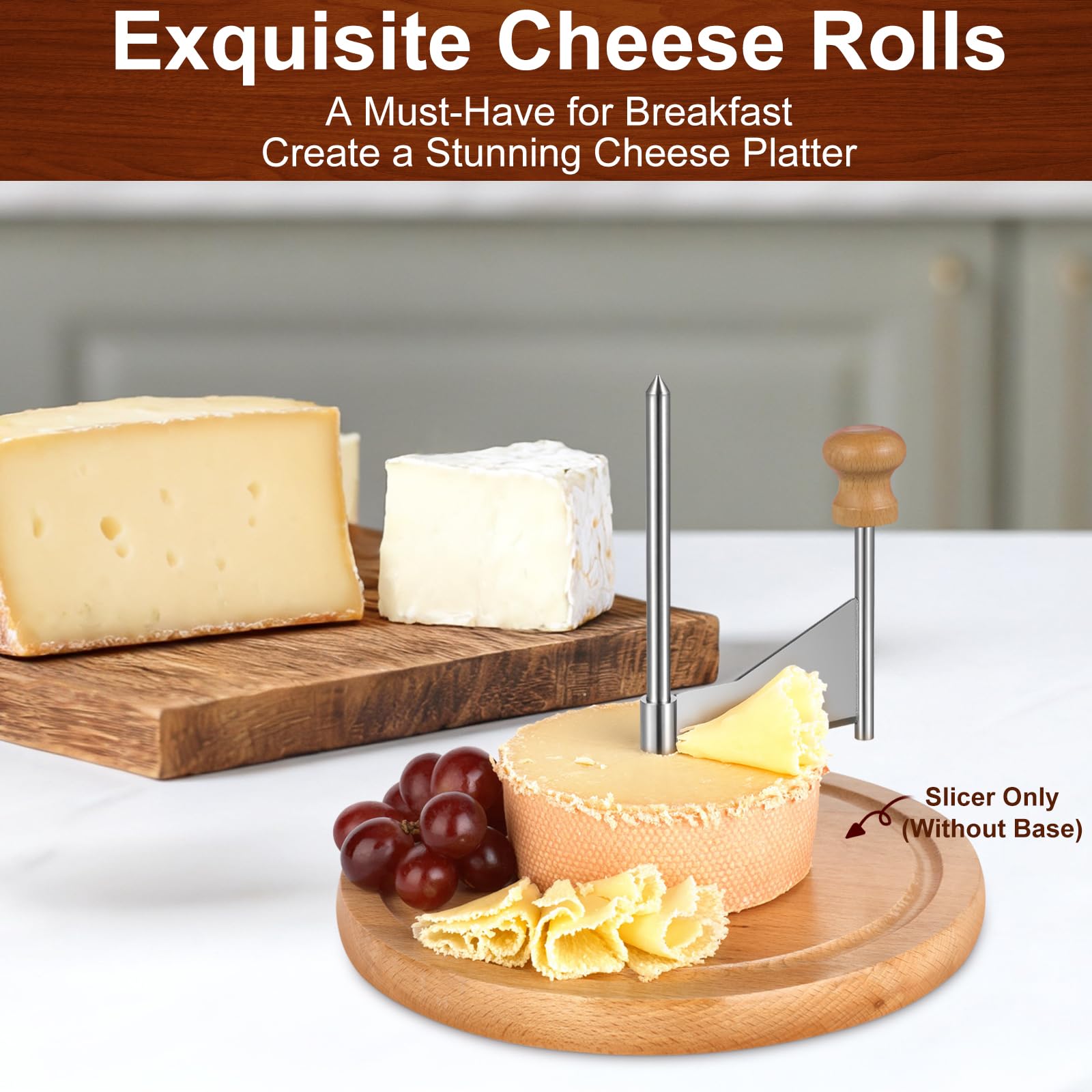 Homoyoyo Cheese Curler Wheel elevates plating for restaurants and cafes.
